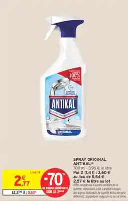 Intermarché Contact ANTIKAL SPRAY ORIGINAL offre