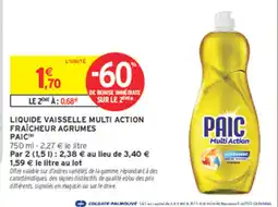 Intermarché Contact PAIC Liquide vaisselle multi action offre