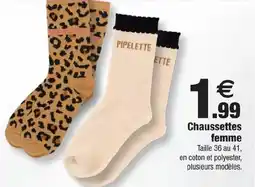 Bazarland PIPELETTE Chaussettes femme offre