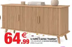 Bazarland Faustine buffet 3 portes offre