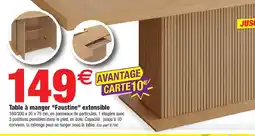 Bazarland Faustine Table à manger extensible offre