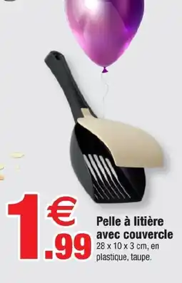 Bazarland Pelle a litiere avec courvercle offre