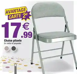 Bazarland Chaise pliante offre