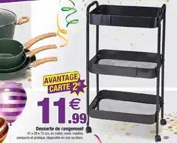 Bazarland Desserte de rangement offre