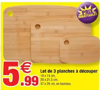 Lot de 3 planches à découper