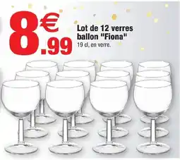 Bazarland Fiona verres ballon offre