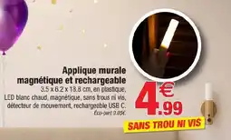 Bazarland Applique murale magnétique et rechargeable offre