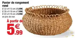 Bazarland Panier de rangement rond offre
