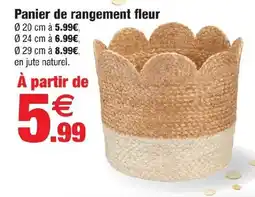 Bazarland Panier de rangement fleur offre
