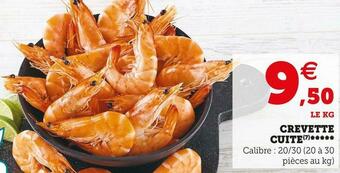 Super U Crevette cuite offre