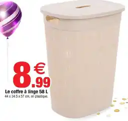 Bazarland Le coffre à linge 58 L offre