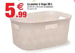 Bazarland Le panier à linge 38 L offre