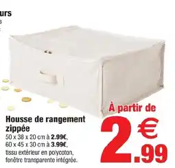 Bazarland Housse de rangement zippée offre