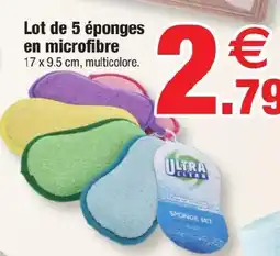 Bazarland Lot de 5 eponge en microfibre offre