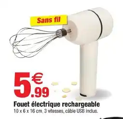 Bazarland Fouet électrique rechargeable offre