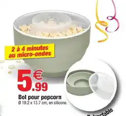 Bazarland Bol pour popcorn offre