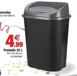 Bazarland Poubelle 25 L offre