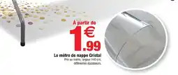 Bazarland Cristal nappe offre