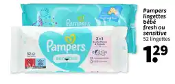 Wibra Pampers lingettes bébé offre
