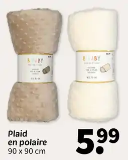 Wibra B-BABY Plaid en polaire offre