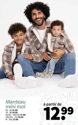 Wibra mini moi Manteau offre