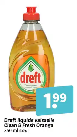 Wibra Dreft liquide vaisselle offre