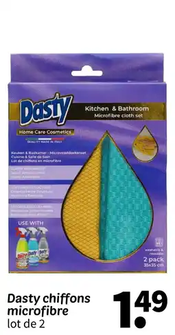 Wibra Dasty chiffons microfibre offre