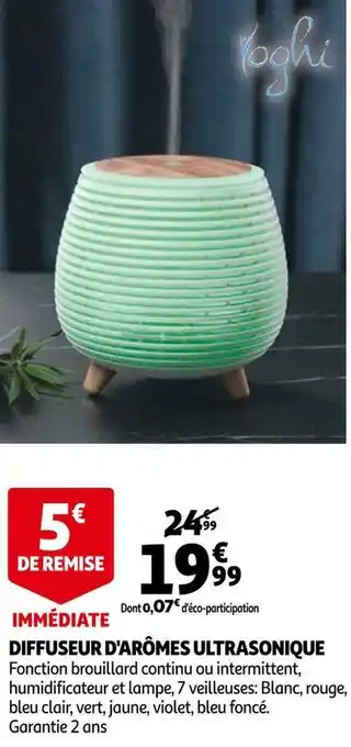 Auchan Diffuseur d'arômes ultrasonique offre
