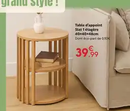 Maxi Bazar Table d’appoint slat 1 étagère offre
