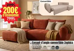 Maxi Bazar Canapé d'angle convertible zephira offre