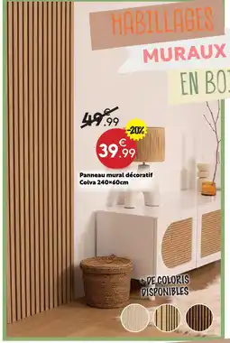 Maxi Bazar Panneau mural décoratif colva offre