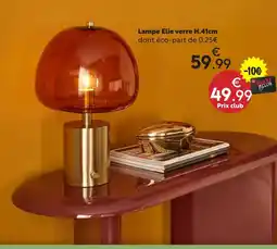 Maxi Bazar Lampe elie verre offre