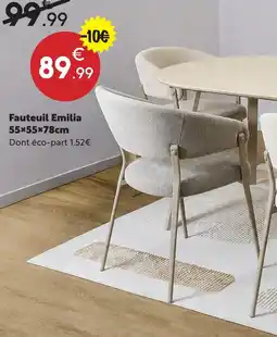 Maxi Bazar Fauteuil emilia offre