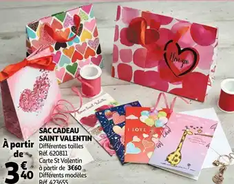 Auchan Sac cadeau saint valentin offre