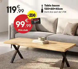 Maxi Bazar Table basse offre