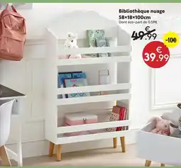 Maxi Bazar Bibliothèque nuage offre