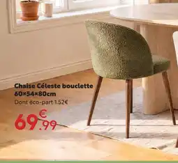 Maxi Bazar Chaise céleste bouclette offre