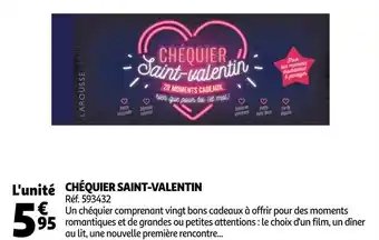 Chéquier saint-valentin
