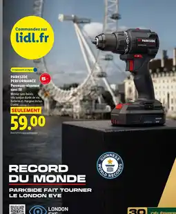 Lidl Parkside performance perceuse-visseuse sans fil offre