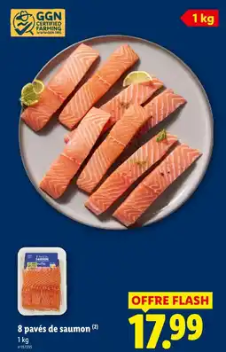 Lidl Pavés de saumon offre