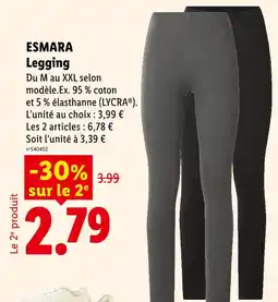 Lidl Esmara legging offre