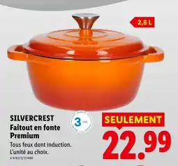 Lidl Silvercrest faitout en fonte premium offre