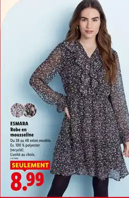Lidl Esmara robe en mousseline offre