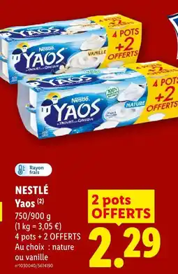 Lidl Nestlé yaos offre