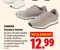 Lidl Esmara sneakers femme offre