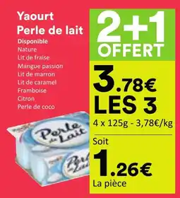 Hmarket Perle de lait Yaourt offre