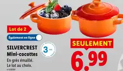 Lidl Silvercrest mini-cocottes offre