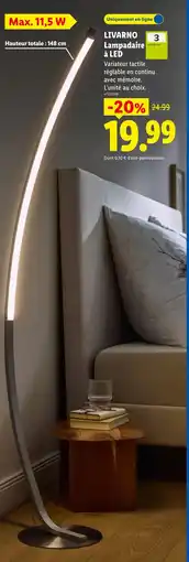 Lidl Livarno lampadaire à led offre
