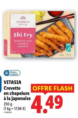 Lidl Vitasia crevette en chapelure à la japonaise offre