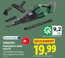 Lidl Parkside aspirateur à main sans fil offre